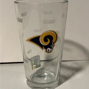 NFL LA Rams Pint Beer Glass New